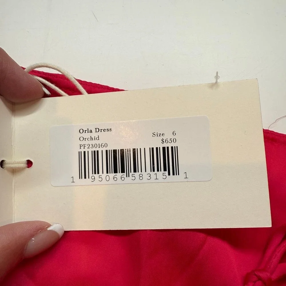 ULLA JOHNSON Oral Midi Strappy Dress in Orchid Womens Size 6‎ NEW MSRP $650
